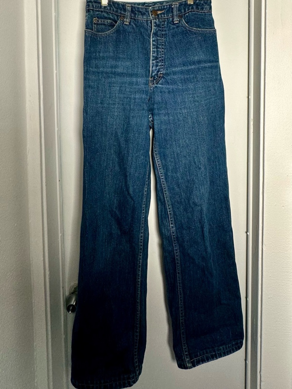 Calvin Klein Dark Blue Wide leg Carolyn Bessette-Kennedy style